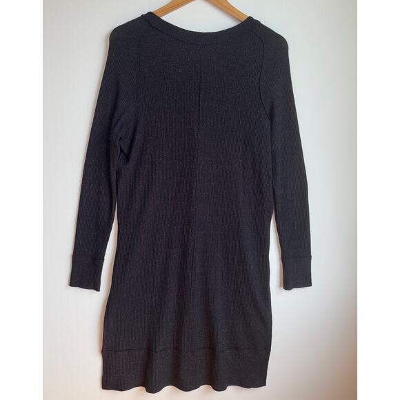 Free People We The Free Ribbed Sparkly Cardigan Duster Lightweight Long Sweater - Picture 2 of 14